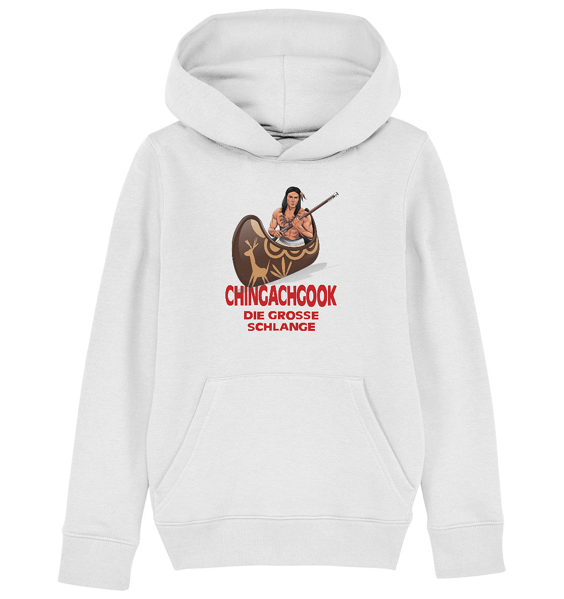 KINDER ORGANIC KAPUZENHOODIE • CHINGACHGOOK, DIE GROSSE SCHLANGE