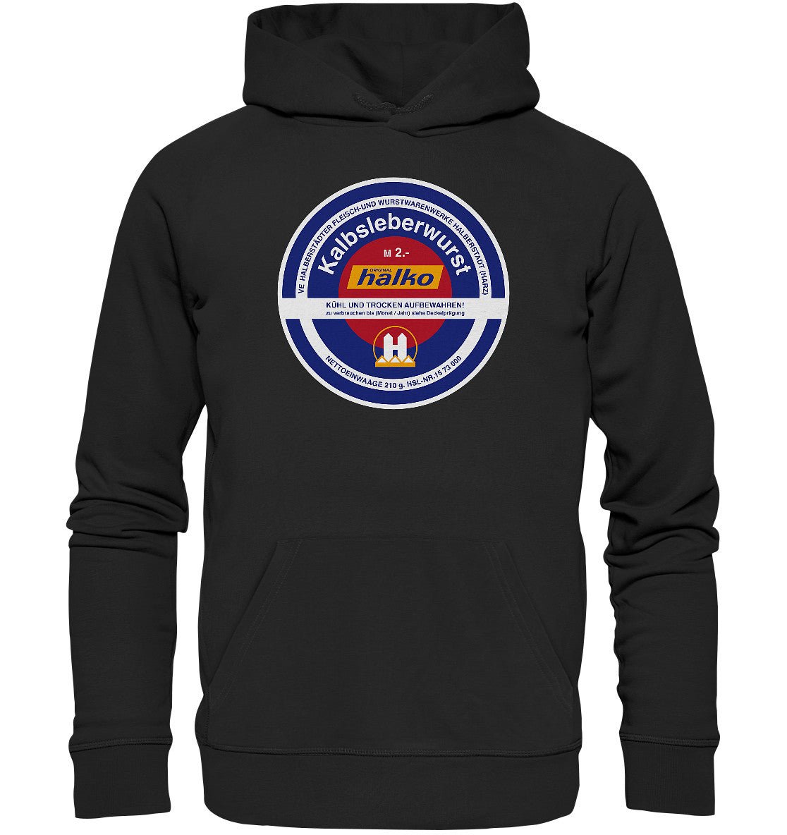 PREMIUM ORGANIC HOODIE UNISEX • HALBERSTÄDTER WURSTWAREN - KALBSLEBERWURST
