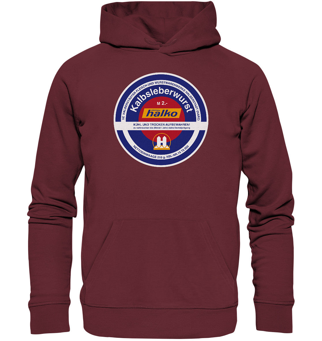 PREMIUM ORGANIC HOODIE UNISEX • HALBERSTÄDTER WURSTWAREN - KALBSLEBERWURST