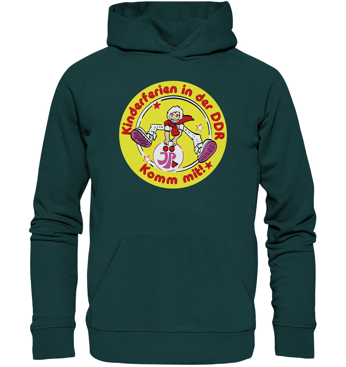 PREMIUM ORGANIC HOODIE UNISEX • JP KINDERFERIEN IN DER DDR
