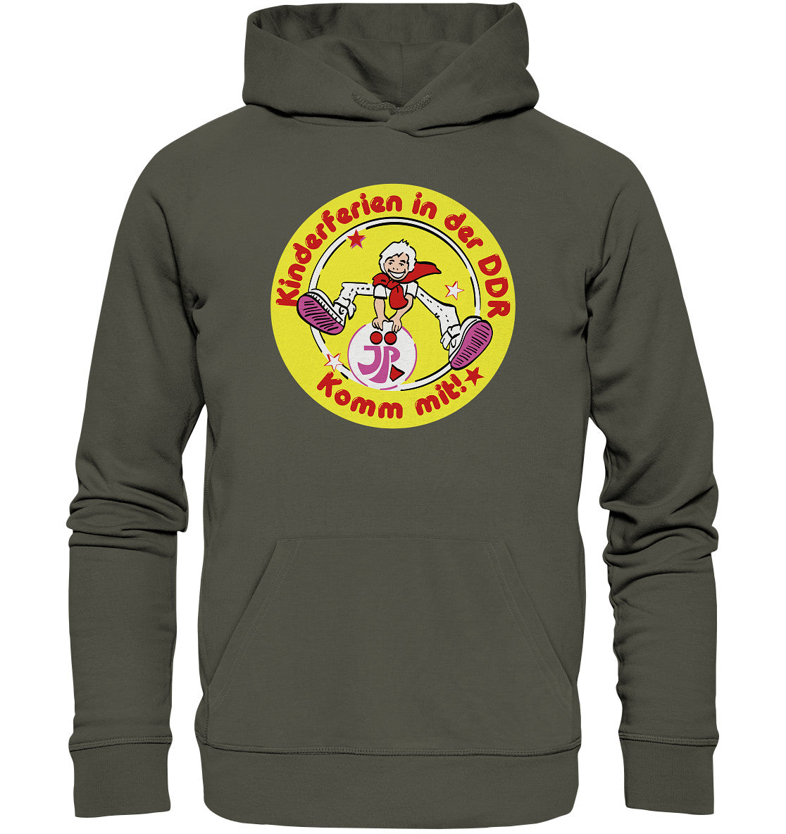 PREMIUM ORGANIC HOODIE UNISEX • JP KINDERFERIEN IN DER DDR