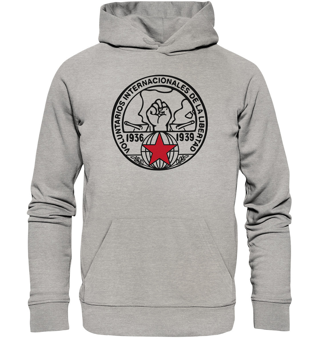 PREMIUM ORGANIC HOODIE UNISEX • VOLUNTARIOS INTERNACIONALES DE LA LIBERAD - HELL