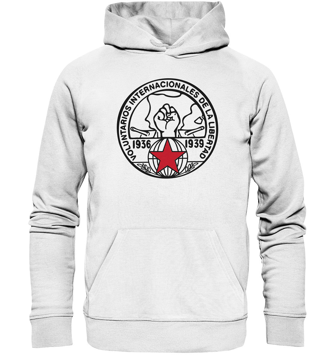 PREMIUM ORGANIC HOODIE UNISEX • VOLUNTARIOS INTERNACIONALES DE LA LIBERAD - HELL
