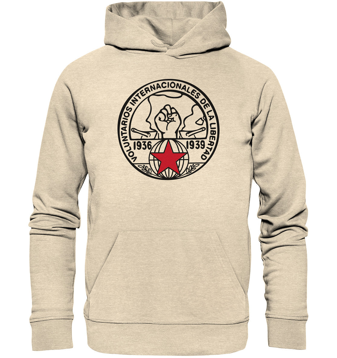 PREMIUM ORGANIC HOODIE UNISEX • VOLUNTARIOS INTERNACIONALES DE LA LIBERAD - HELL