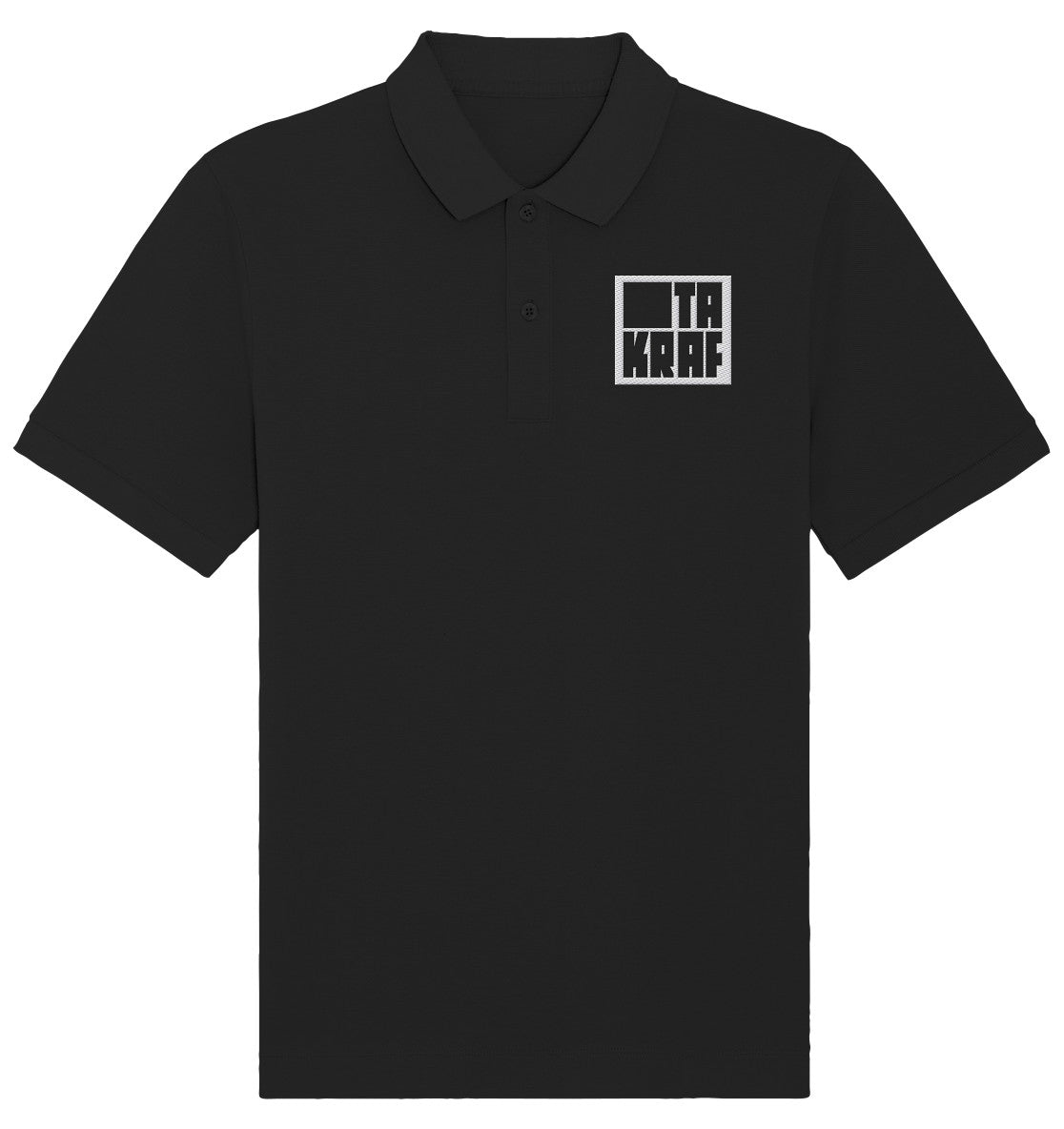 ORGANIC POLOSHIRT BESTICKT • TAKRAF