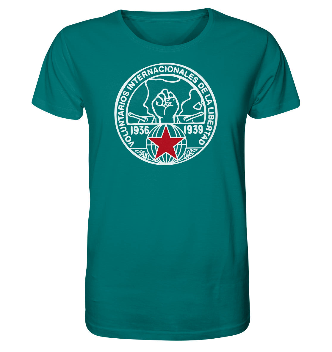 ORGANIC SHIRT UNISEX • INTERNATIONALE BRIGADEN SPANIEN 1936 - DUNKEL
