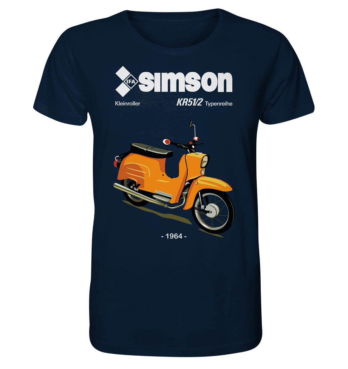 ORGANIC SHIRT UNISEX • SIMSON SCHWALBE KR51-2 (ORIGINALPROSPEKT 1964)