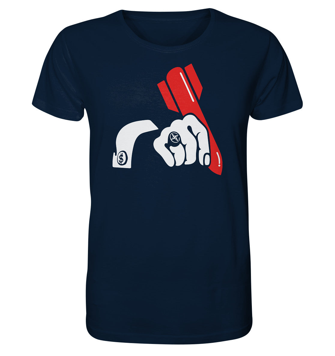 ORGANIC SHIRT UNISEX • ANTI-NATO PERSHING FRIEDENSPLAKAT