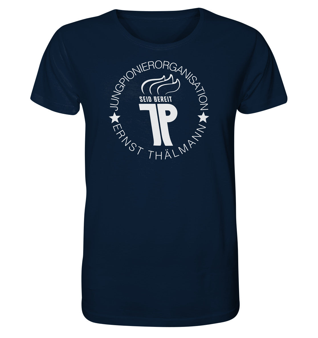 ORGANIC SHIRT UNISEX • JUNGE PIONIERE - LOGO DUNKEL