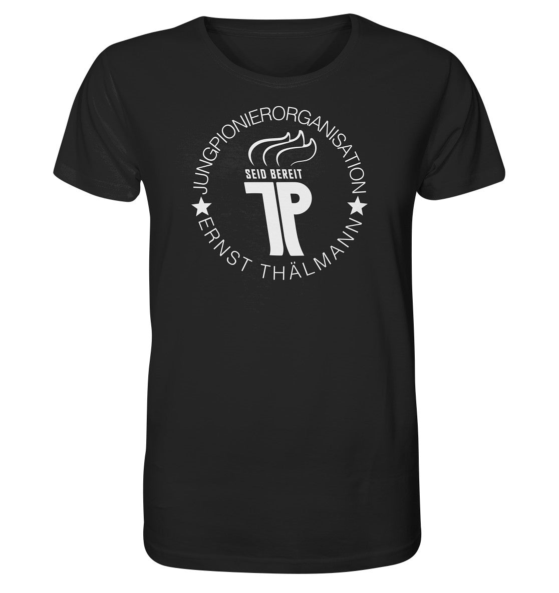 ORGANIC SHIRT UNISEX • JUNGE PIONIERE - LOGO DUNKEL