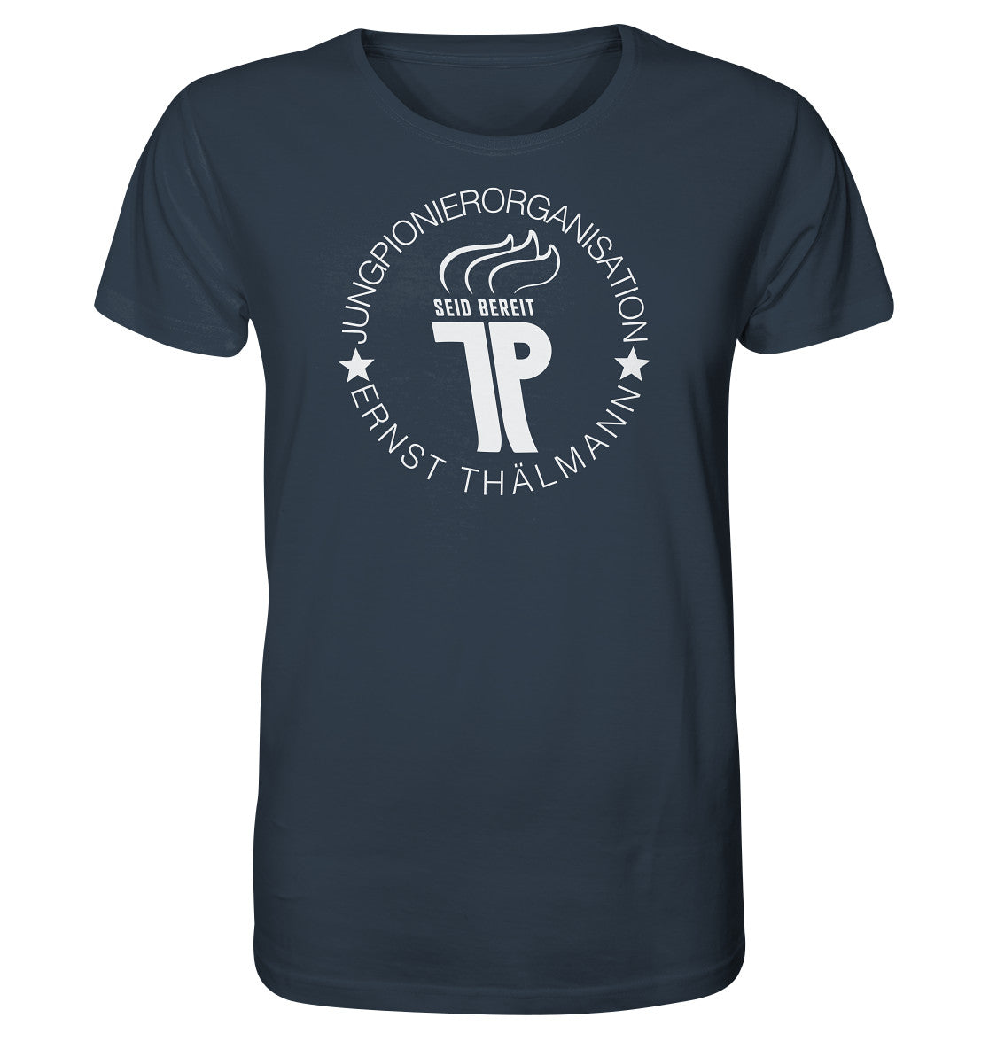 ORGANIC SHIRT UNISEX • JUNGE PIONIERE - LOGO DUNKEL