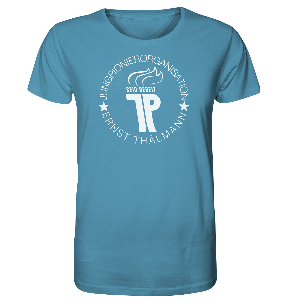 ORGANIC SHIRT UNISEX • JUNGE PIONIERE - LOGO DUNKEL