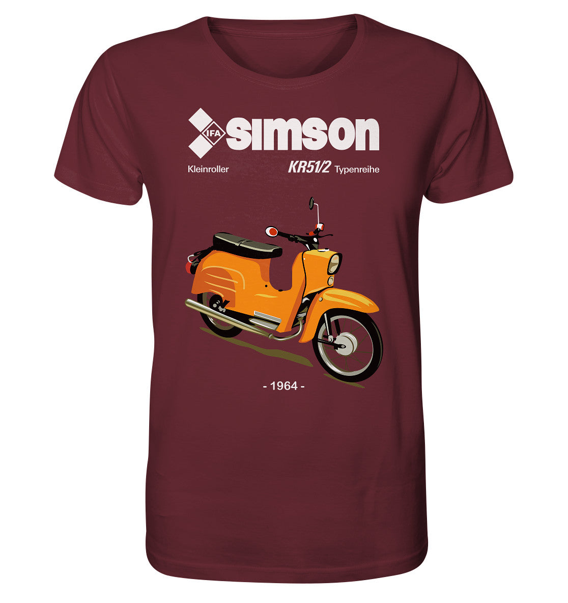 ORGANIC SHIRT UNISEX • SIMSON SCHWALBE KR51-2 (ORIGINALPROSPEKT 1964)