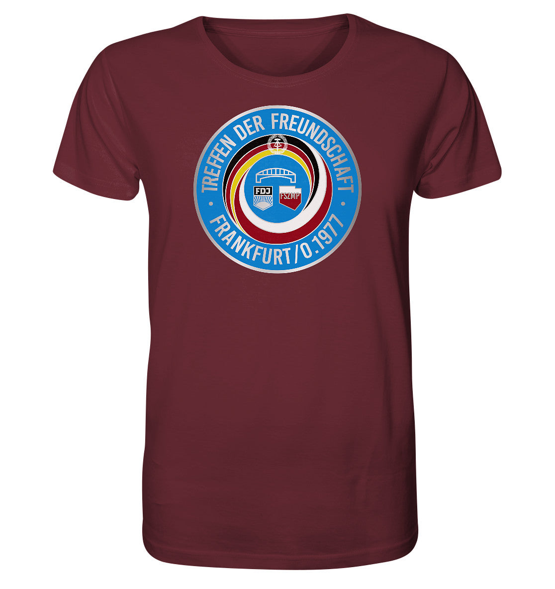 ORGANIC SHIRT UNISEX • TREFFEN DER FREUNDSCHAFT - JUGEND DER DDR & VR POLEN 1977