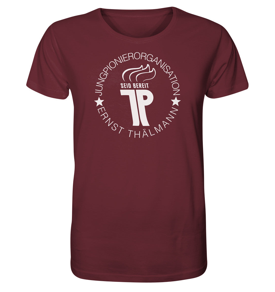 ORGANIC SHIRT UNISEX • JUNGE PIONIERE - LOGO DUNKEL