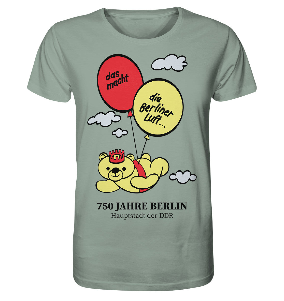 ORGANIC SHIRT UNISEX • 750 JAHRE BERLIN - HAUPTSTADT DER DDR