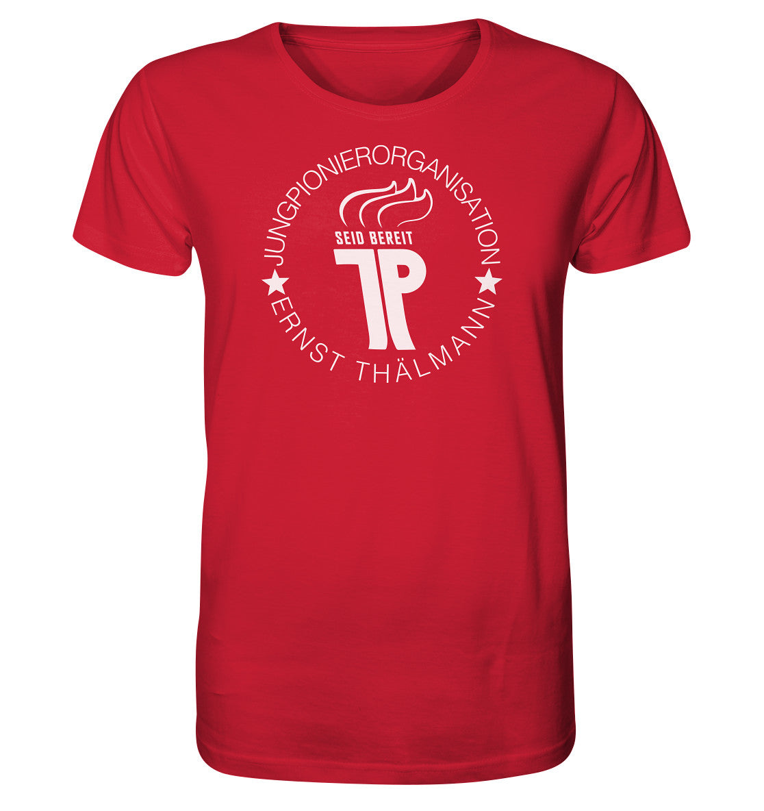 ORGANIC SHIRT UNISEX • JUNGE PIONIERE - LOGO DUNKEL