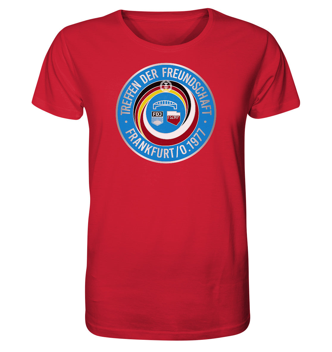 ORGANIC SHIRT UNISEX • TREFFEN DER FREUNDSCHAFT - JUGEND DER DDR & VR POLEN 1977