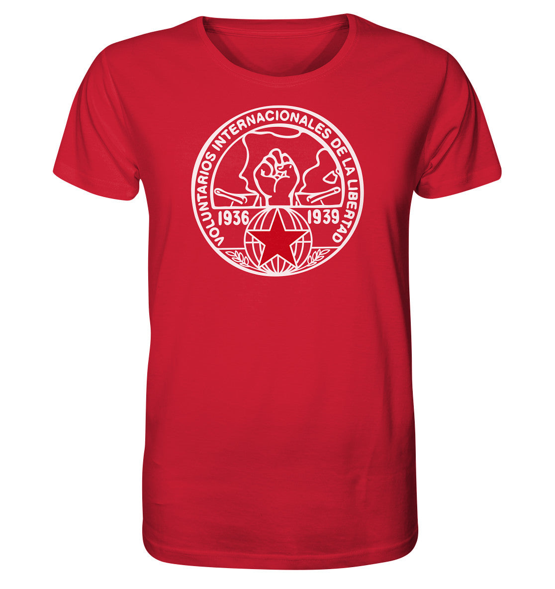 ORGANIC SHIRT UNISEX • INTERNATIONALE BRIGADEN SPANIEN 1936 - DUNKEL