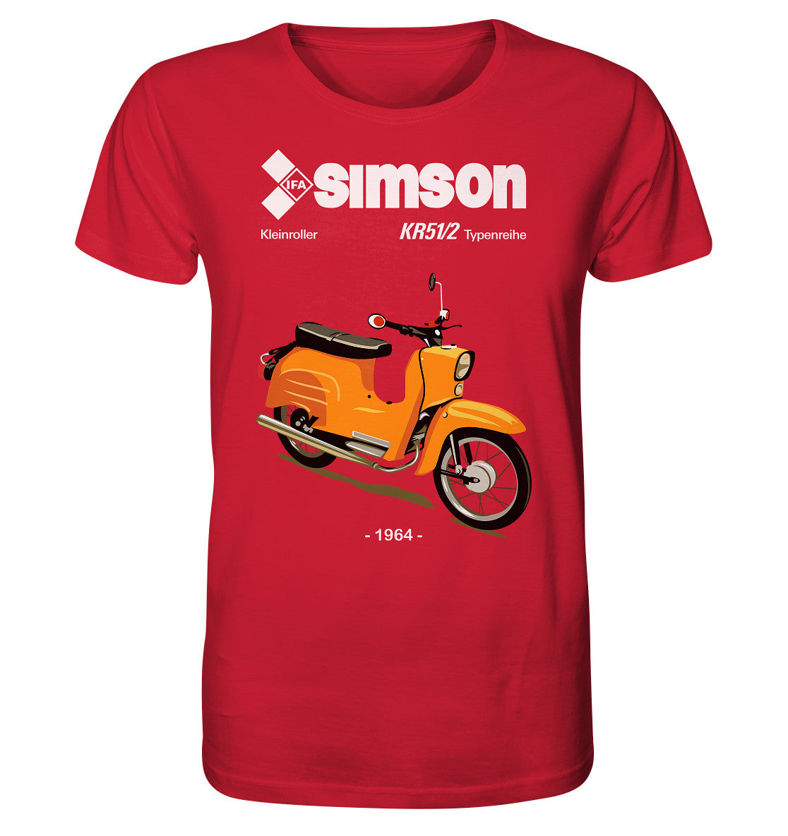 ORGANIC SHIRT UNISEX • SIMSON SCHWALBE KR51-2 (ORIGINALPROSPEKT 1964)