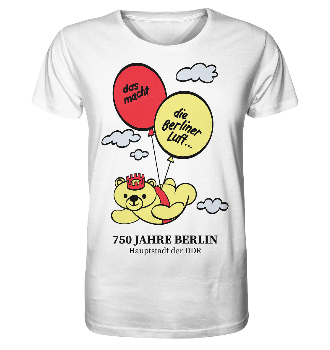 ORGANIC SHIRT UNISEX • 750 JAHRE BERLIN - HAUPTSTADT DER DDR