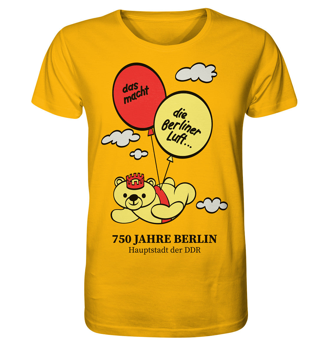 ORGANIC SHIRT UNISEX • 750 JAHRE BERLIN - HAUPTSTADT DER DDR