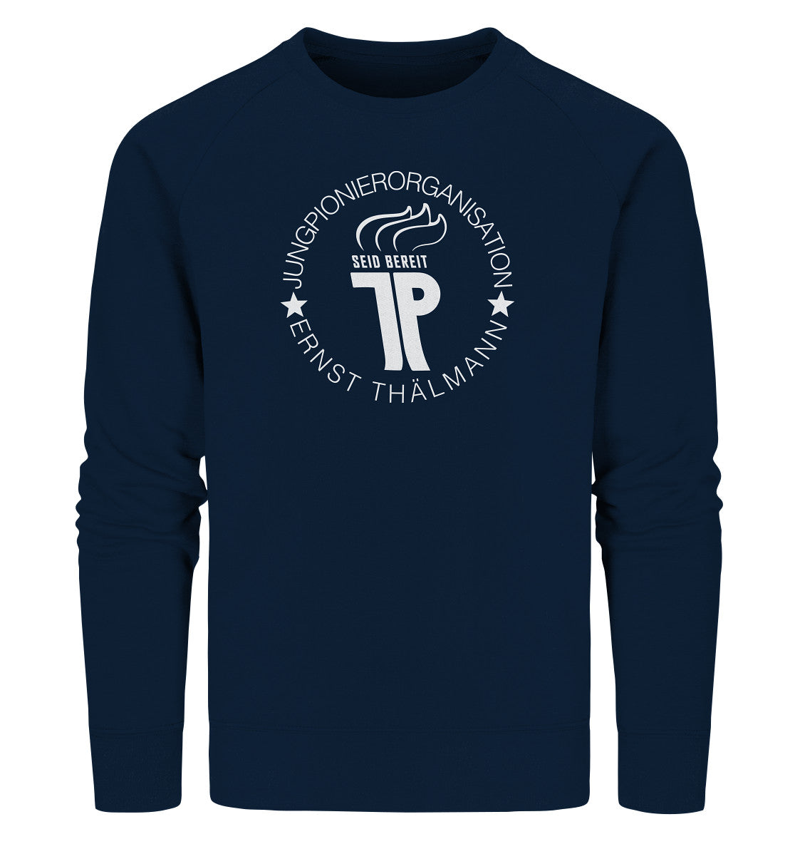 PREMIUM ORGANIC SWEATER UNISEX • JUNGE PIONIERE - DUNKLE