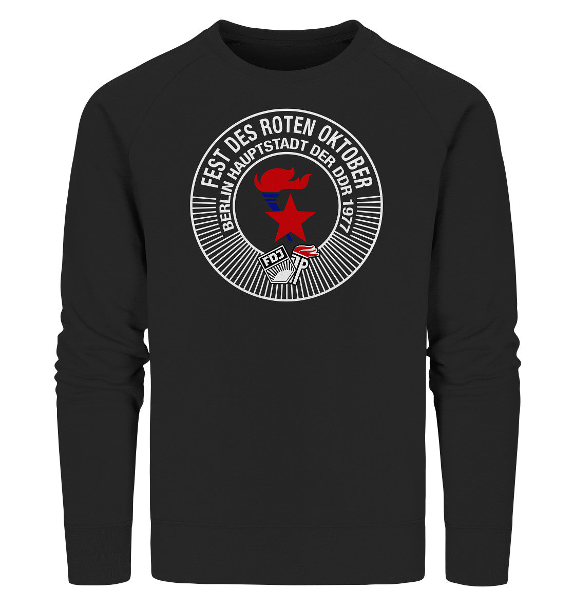 PREMIUM ORGANIC SWEATER UNISEX • FEST DES ROTEN OKTOBER 1977 - TRANSPARENT