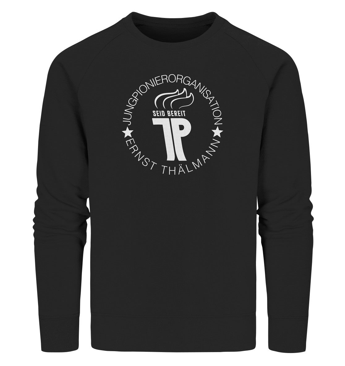 PREMIUM ORGANIC SWEATER UNISEX • JUNGE PIONIERE - DUNKLE