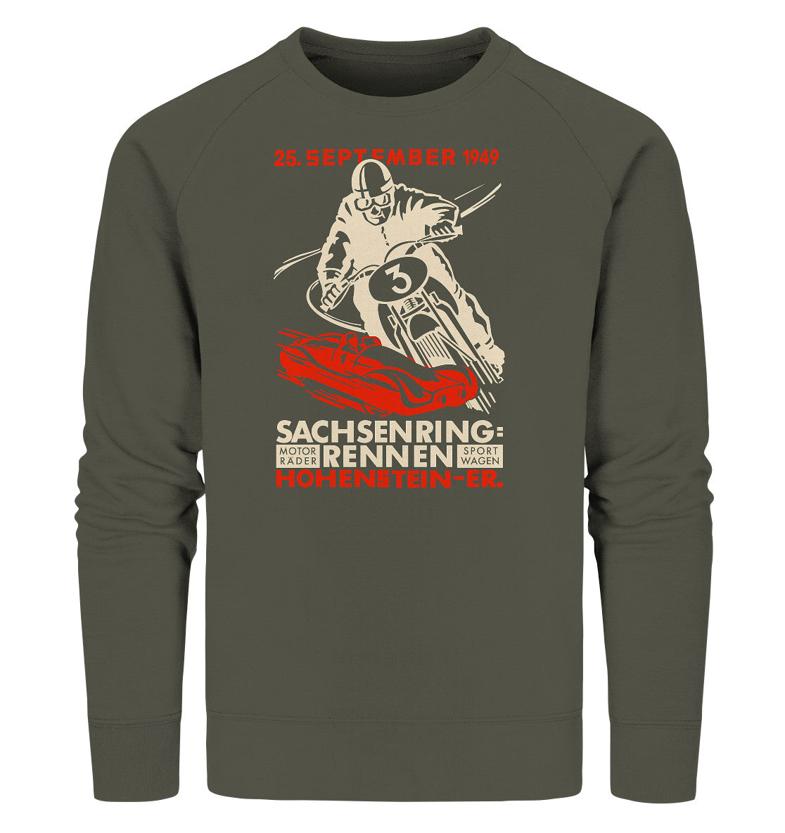 PREMIUM ORGANIC SWEATER UNISEX • SACHSENRING-RENNEN 1949