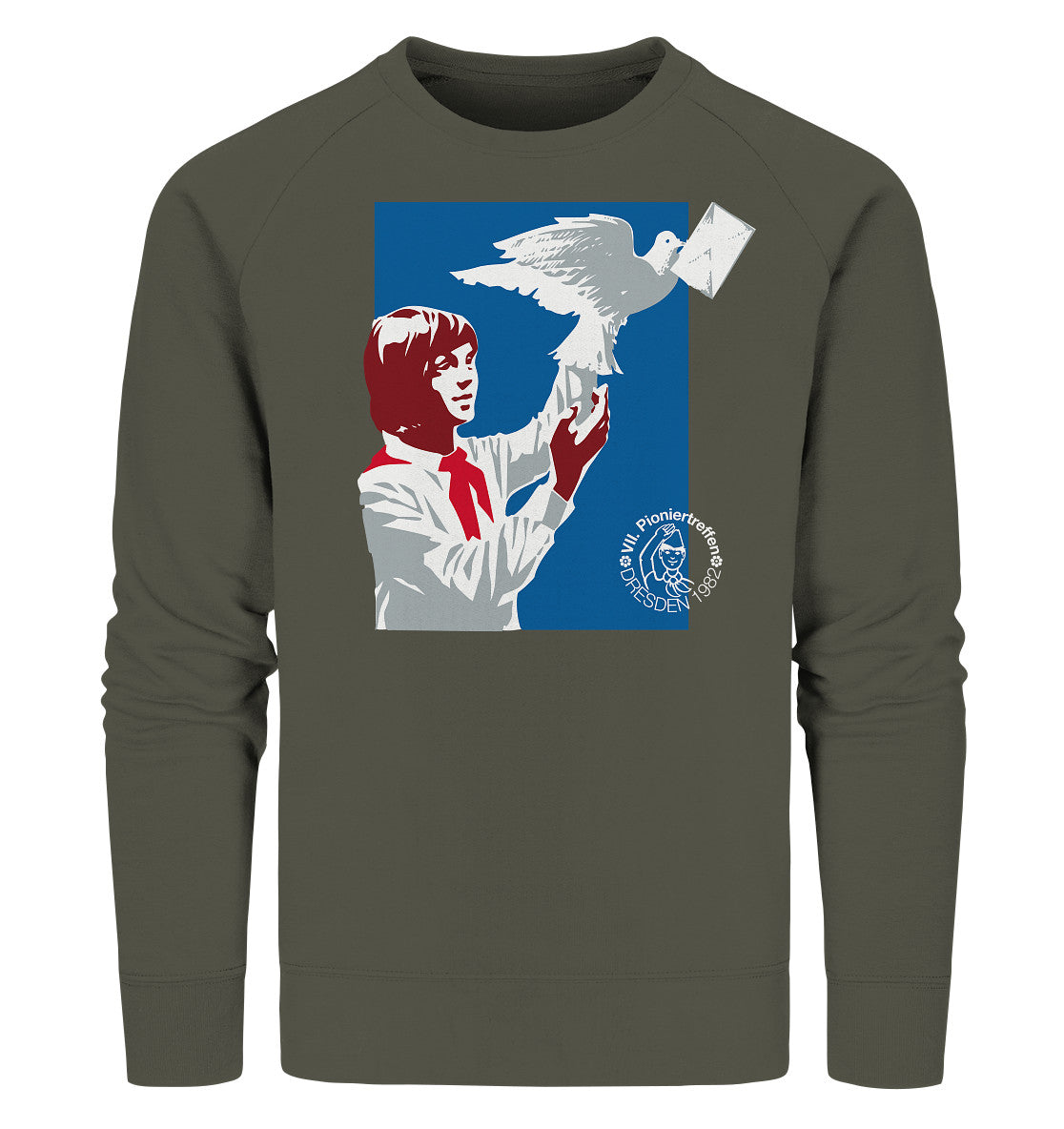 PREMIUM ORGANIC SWEATER UNISEX • PIONIERE FÜR FRIEDEN - DRESDEN 1982