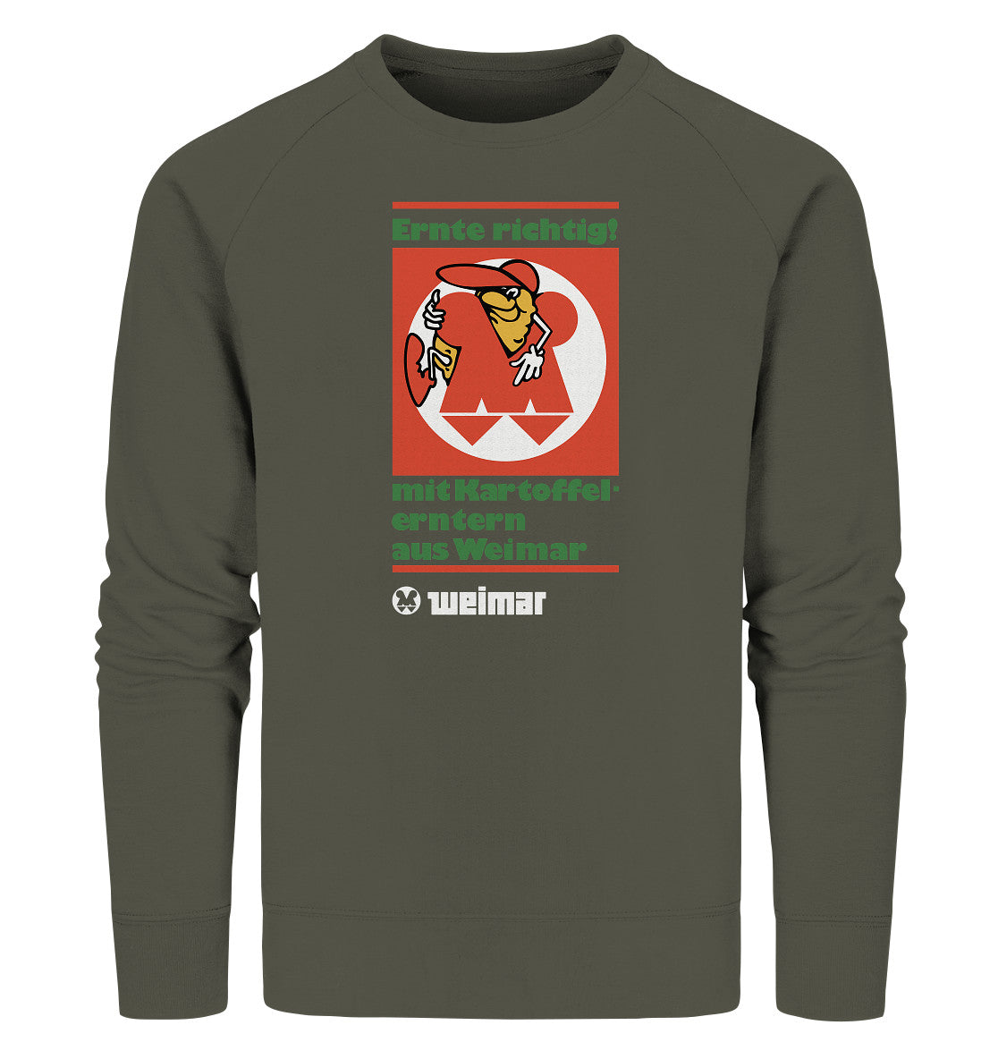 PREMIUM ORGANIC SWEATER UNISEX • KARTOFFELERNTER AUS WEIMAR