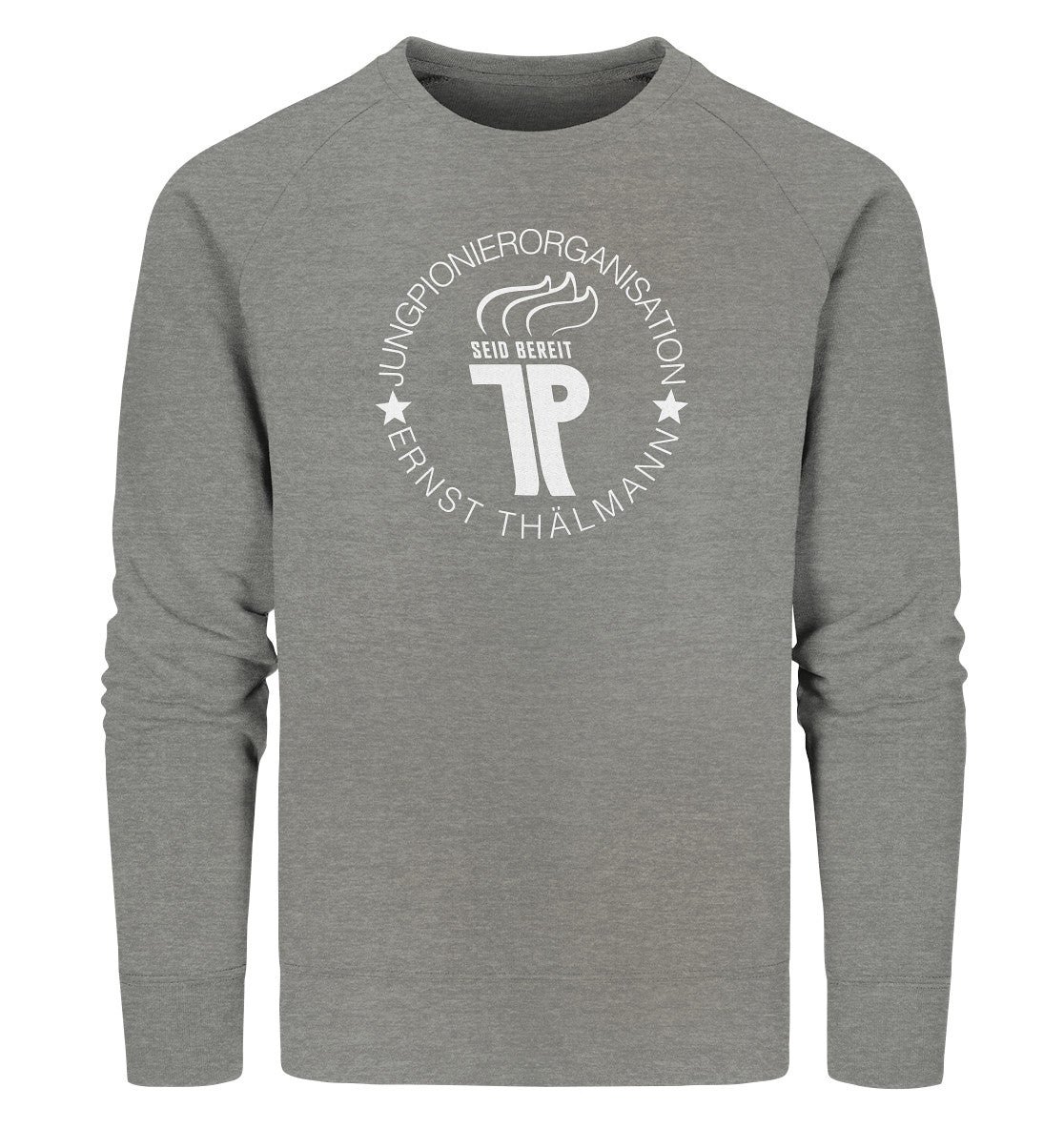 PREMIUM ORGANIC SWEATER UNISEX • JUNGE PIONIERE - DUNKLE