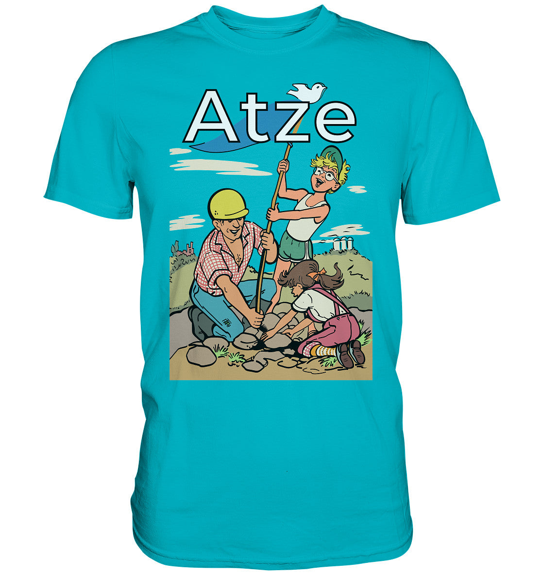 PREMIUM SHIRT UNISEX • ATZE - TITEL FRIEDENSFLAGGE