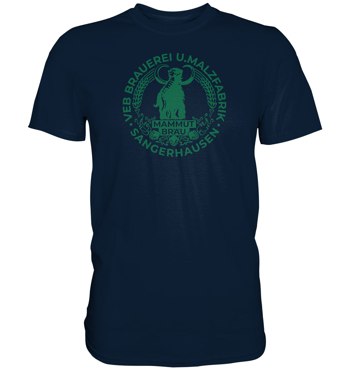 PREMIUM SHIRT UNISEX • EB BRAUEREI SANGERHAUSEN - MAMMUT BRÄU monochrom