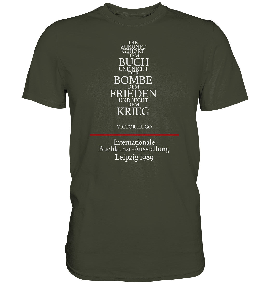 PREMIUM SHIRT UNISEX • BUCHKUNST-AUSSTELLUNG LEIPZIG 1989