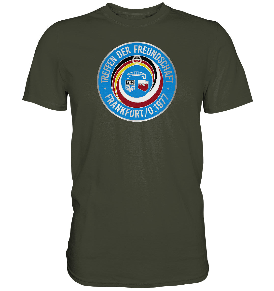 PREMIUM SHIRT UNISEX • TREFFEN DER FREUNDSCHAFT - JUGEND DER DDR & VR POLEN 1977