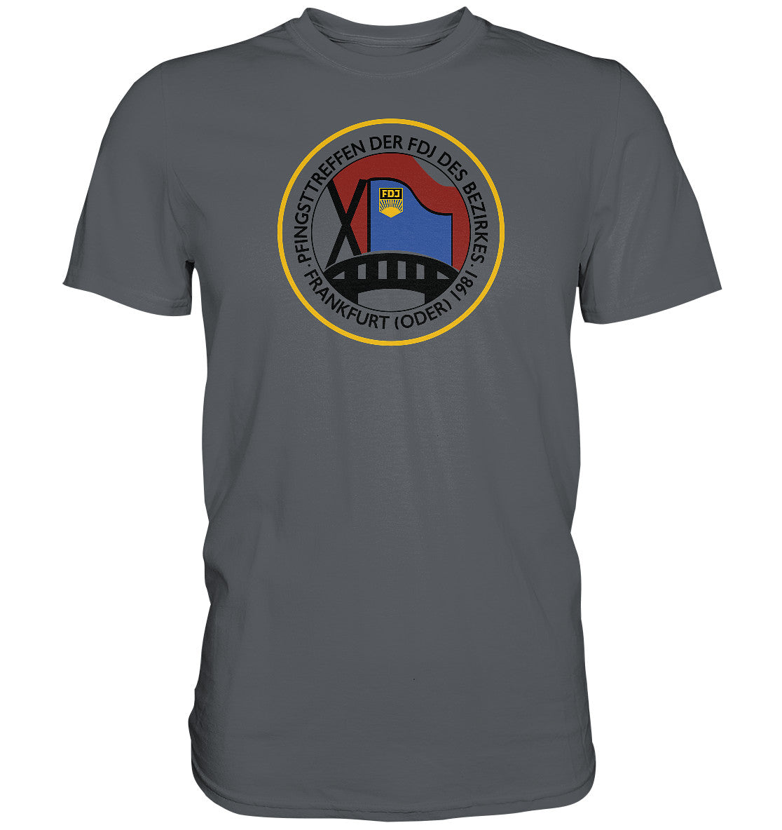 PREMIUM SHIRT UNISEX • FDJ PFINGSTTREFFEN FRANKFURT ODER - 1981