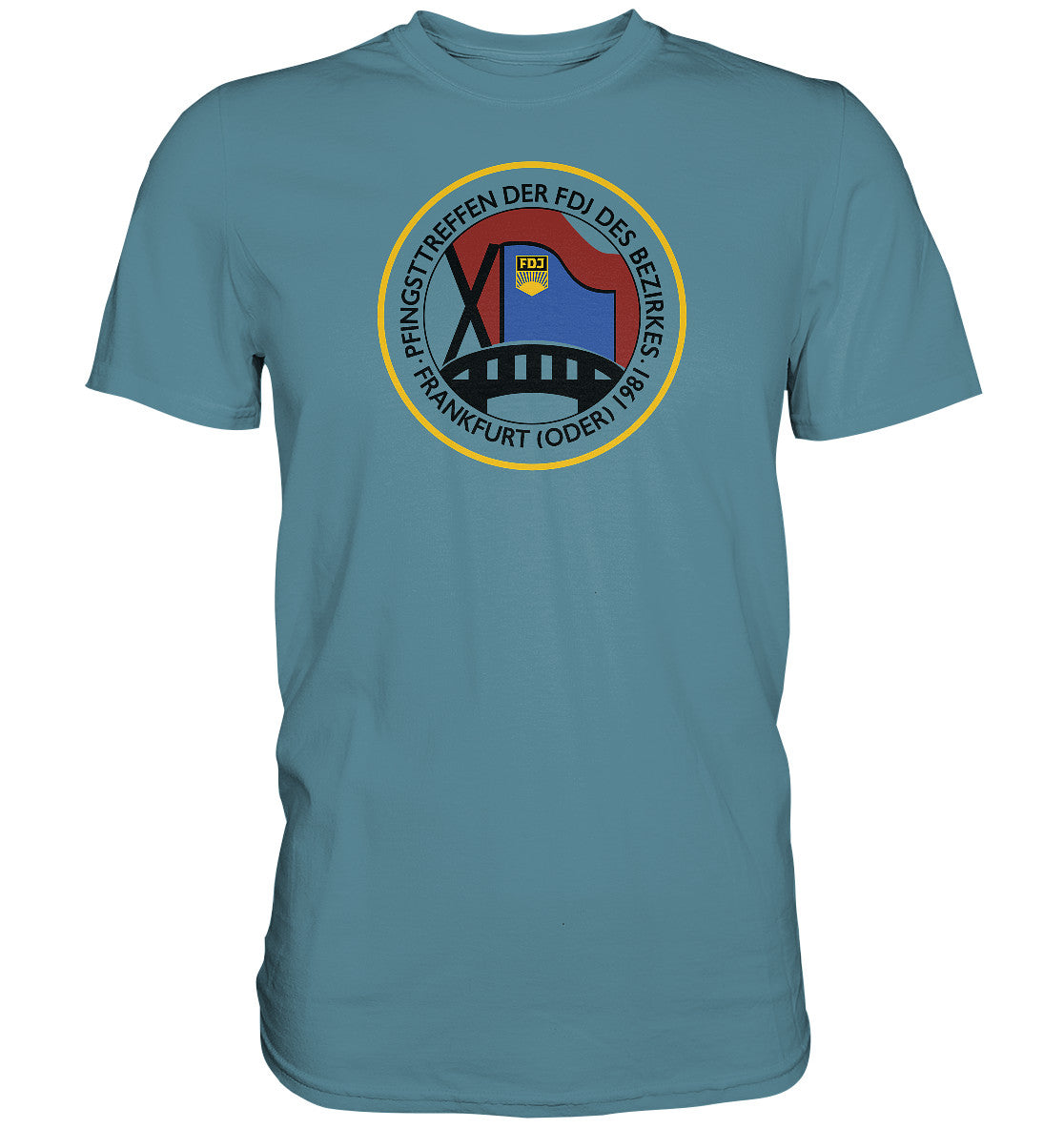 PREMIUM SHIRT UNISEX • FDJ PFINGSTTREFFEN FRANKFURT ODER - 1981