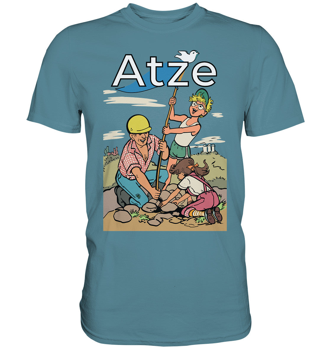 PREMIUM SHIRT UNISEX • ATZE - TITEL FRIEDENSFLAGGE