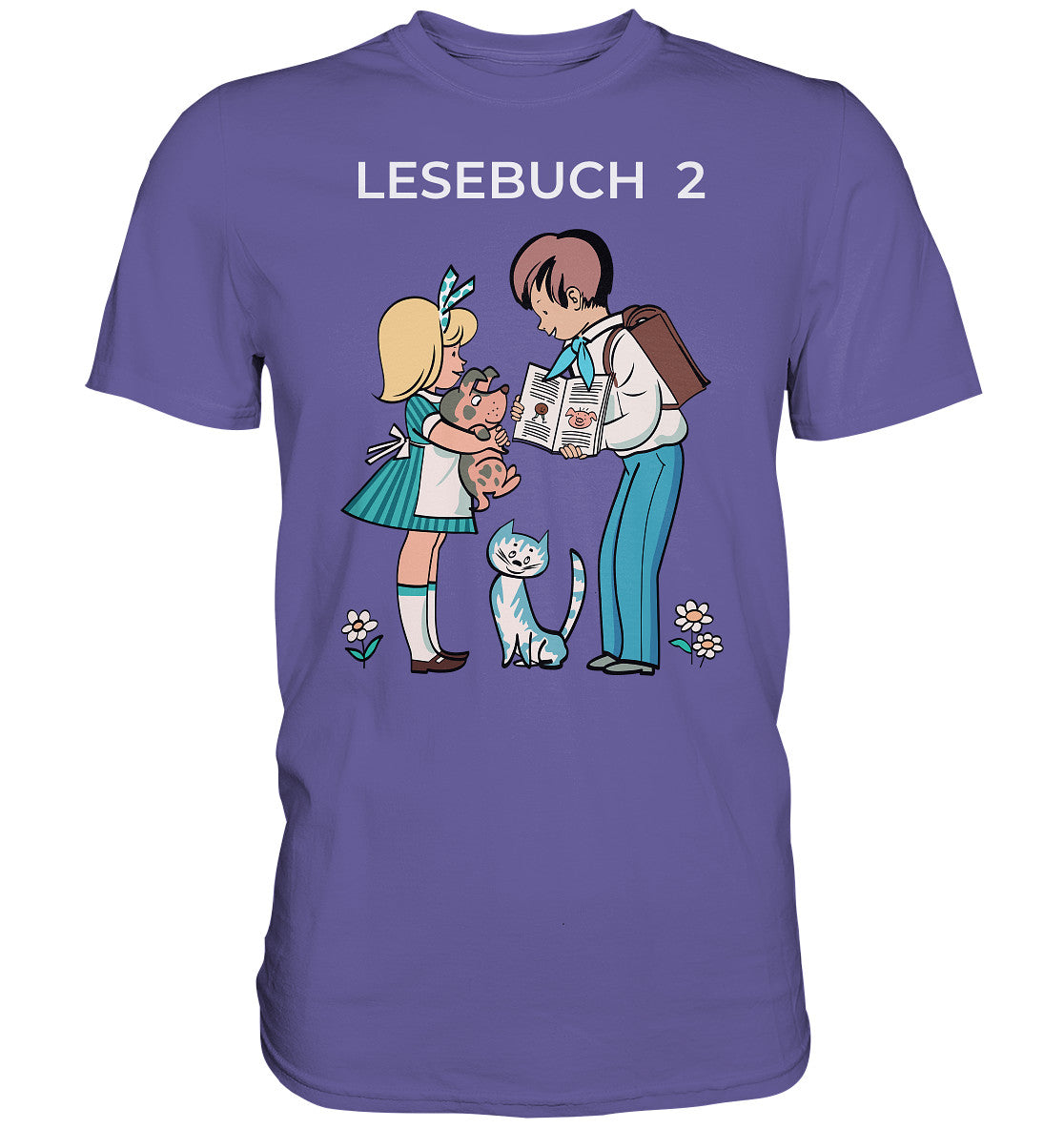 PREMIUM SHIRT UNISEX • LESEBUCH 2. KLASSE DDR