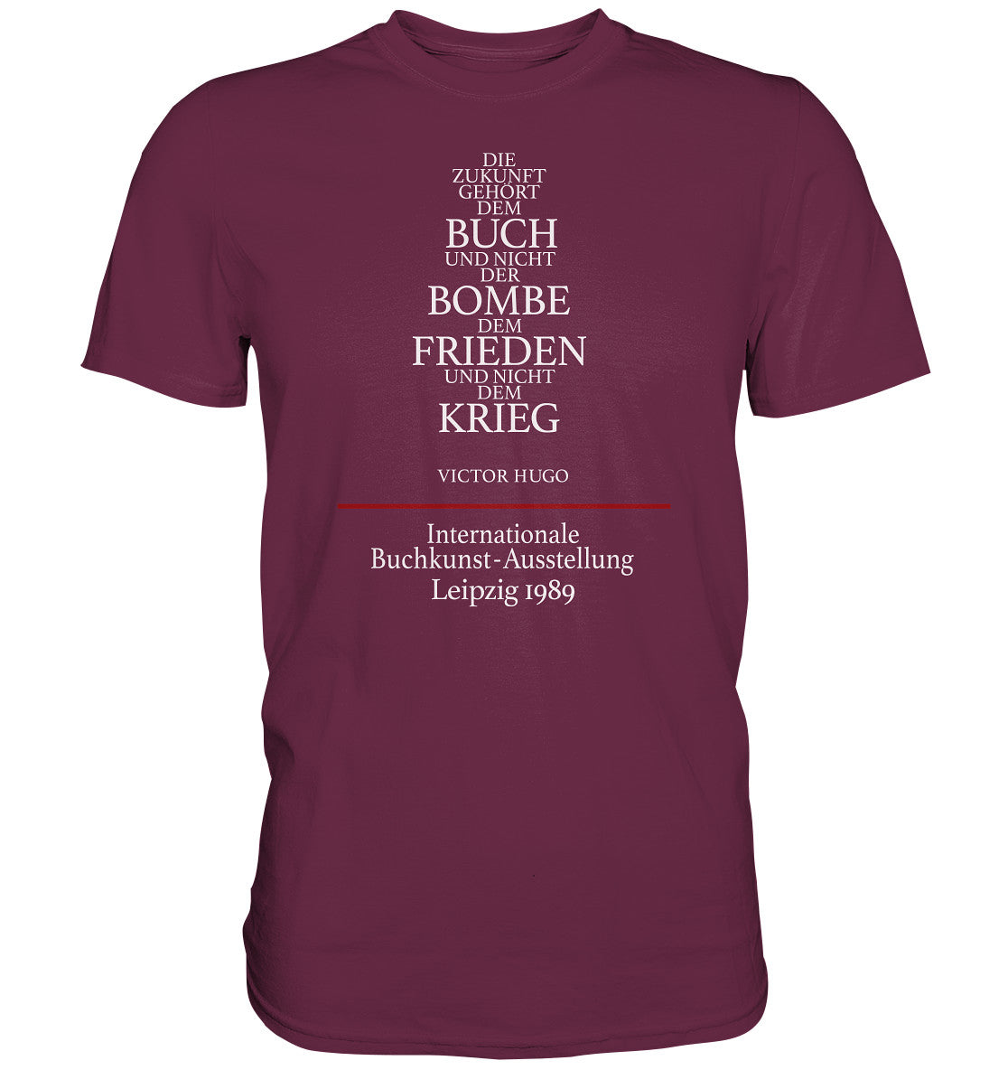 PREMIUM SHIRT UNISEX • BUCHKUNST-AUSSTELLUNG LEIPZIG 1989