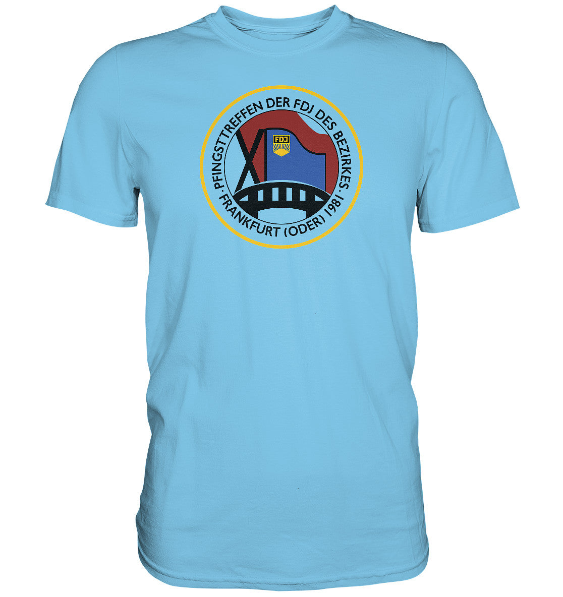 PREMIUM SHIRT UNISEX • FDJ PFINGSTTREFFEN FRANKFURT ODER - 1981