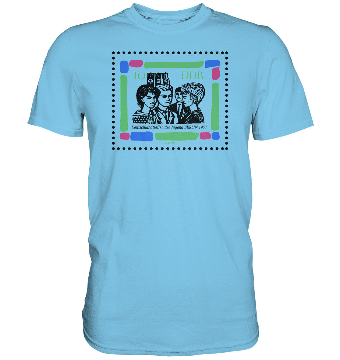 PREMIUM SHIRT UNISEX • BRIEFMARKE - DEUTSCHLANDTREFFEN DER JUGEND