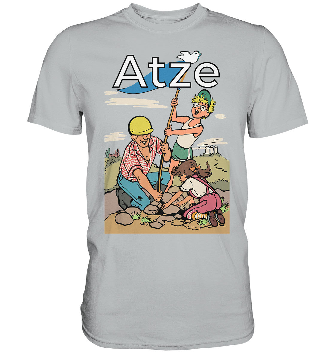 PREMIUM SHIRT UNISEX • ATZE - TITEL FRIEDENSFLAGGE