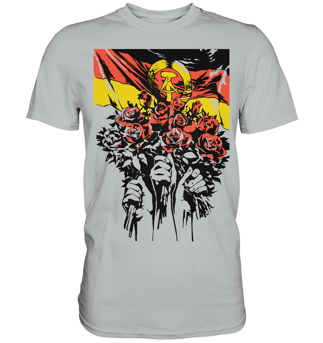 PREMIUM SHIRT UNISEX • NATIONALES JUGENDFESTIVAL - BERLIN 1979, PLAKATMOTIV