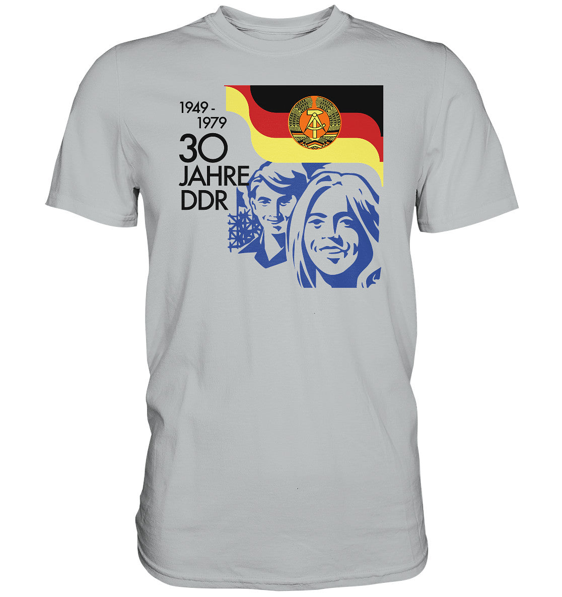 PREMIUM SHIRT UNISEX • 30 JAHRE DDR - BRIEFMARKE