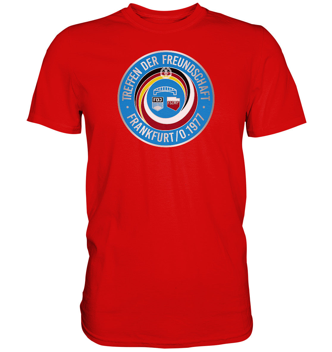 PREMIUM SHIRT UNISEX • TREFFEN DER FREUNDSCHAFT - JUGEND DER DDR & VR POLEN 1977