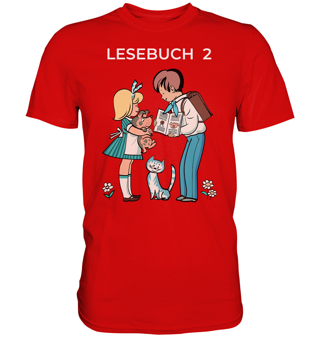 PREMIUM SHIRT UNISEX • LESEBUCH 2. KLASSE DDR
