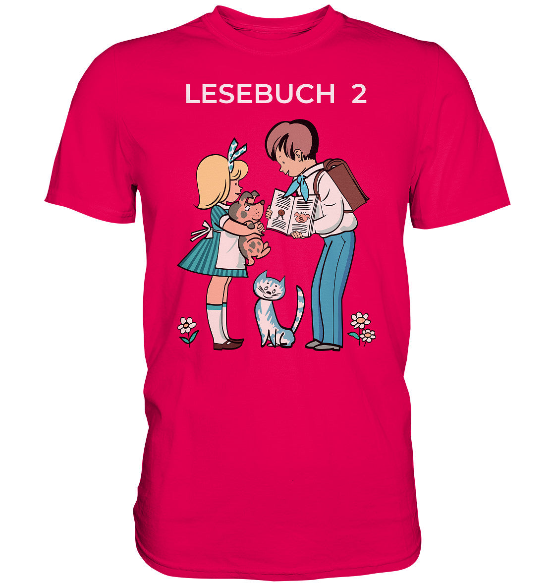 PREMIUM SHIRT UNISEX • LESEBUCH 2. KLASSE DDR